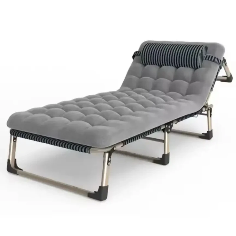 Portable-3-Gears-Adjustable-Dual-Purpose-Canvas-Metal-Foldable-Camping-Bed-Cot
