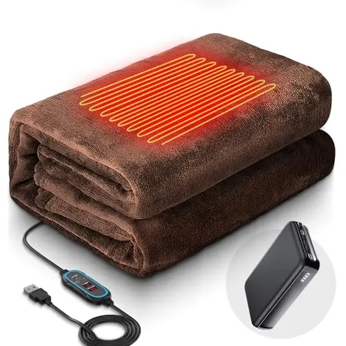 Portable-Electric-USB-Heated-Blanket-Waterproof-Remote-Controlled-3-Heat-Levels-Polyester-Home-Car-Camping-Office-Travel