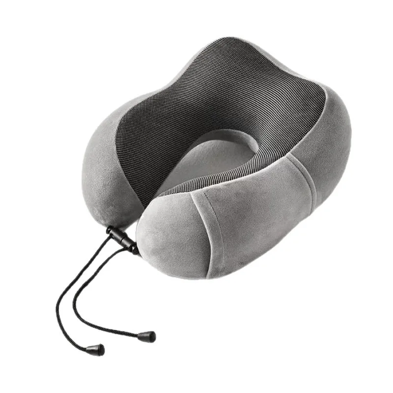 Portable-Lightweight-Washable-Modern-Minimalist-Memory-Foam-Neck-Pillow-With-Side-Pocket-Adjustable-Lock-For-Long-Trips-Napping