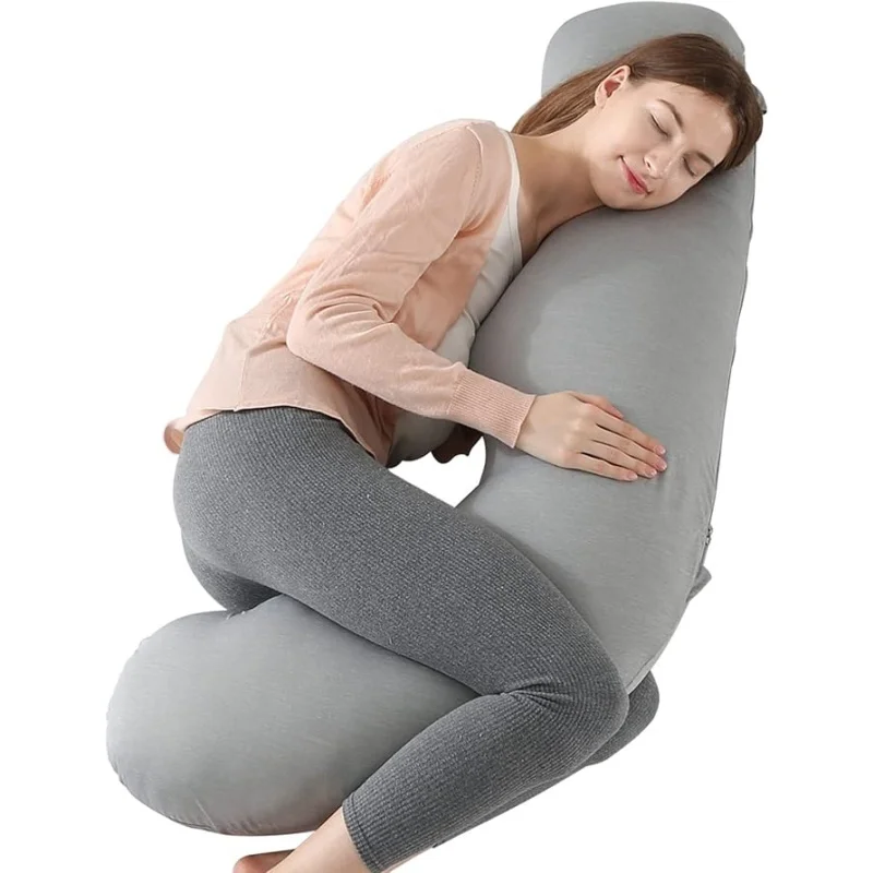 Pregnancy-Body-Pillow-for-Side-Sleeping-Cooling-Cover-Maternity-Support-Pillow