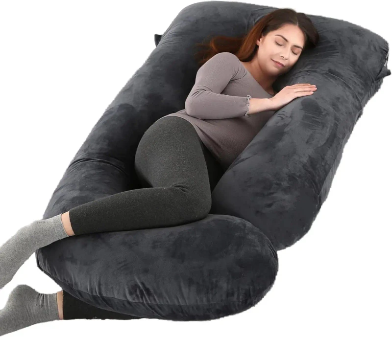 Pregnancy-Pillow-Maternity-Pillow-with-Removable-Washable-Cover-Sleep-Support-for-Legs-Back-Neck-Shoulder-HIPS-Belly