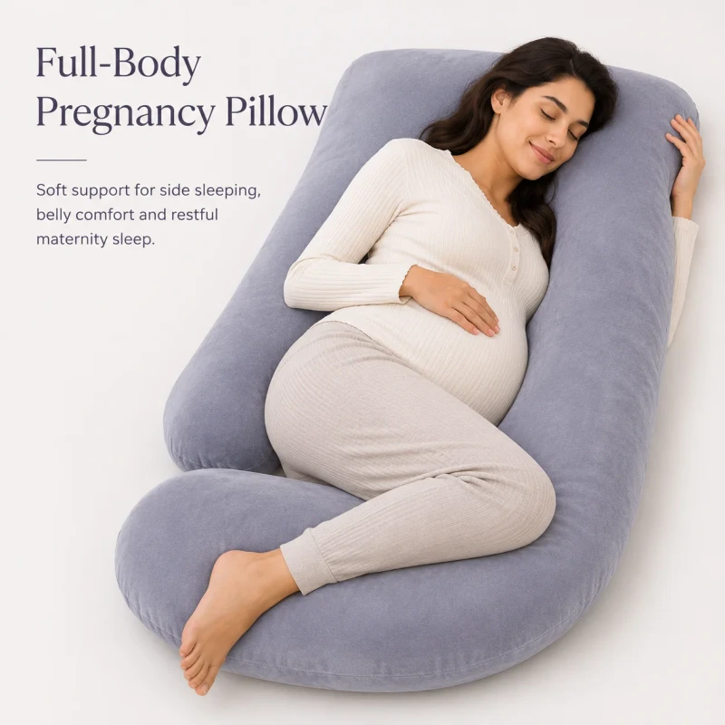 Pregnancy-Pillow-for-Sleeping-U-Shaped-Full-Body-Maternity-Pillow-with-Cooling-Removable-Cover-and-PP-Cotton-Filling