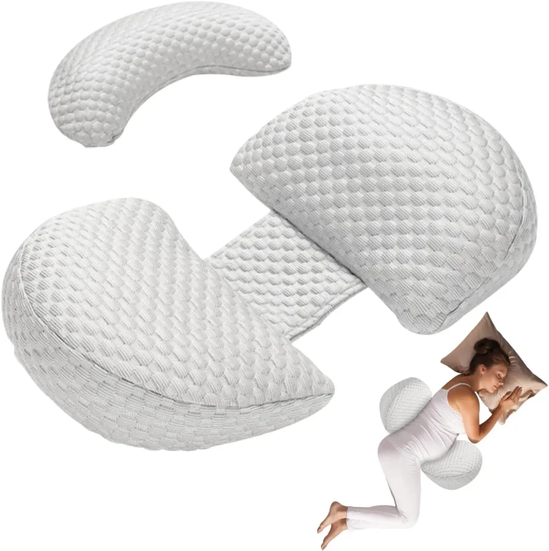 Pregnant-Woman-Maternity-Pillows-with-Detachable-and-Adjustable-Pillow-Cover-Body-Pillow-Support-Back-Legs-Belly-HIPS-Grey