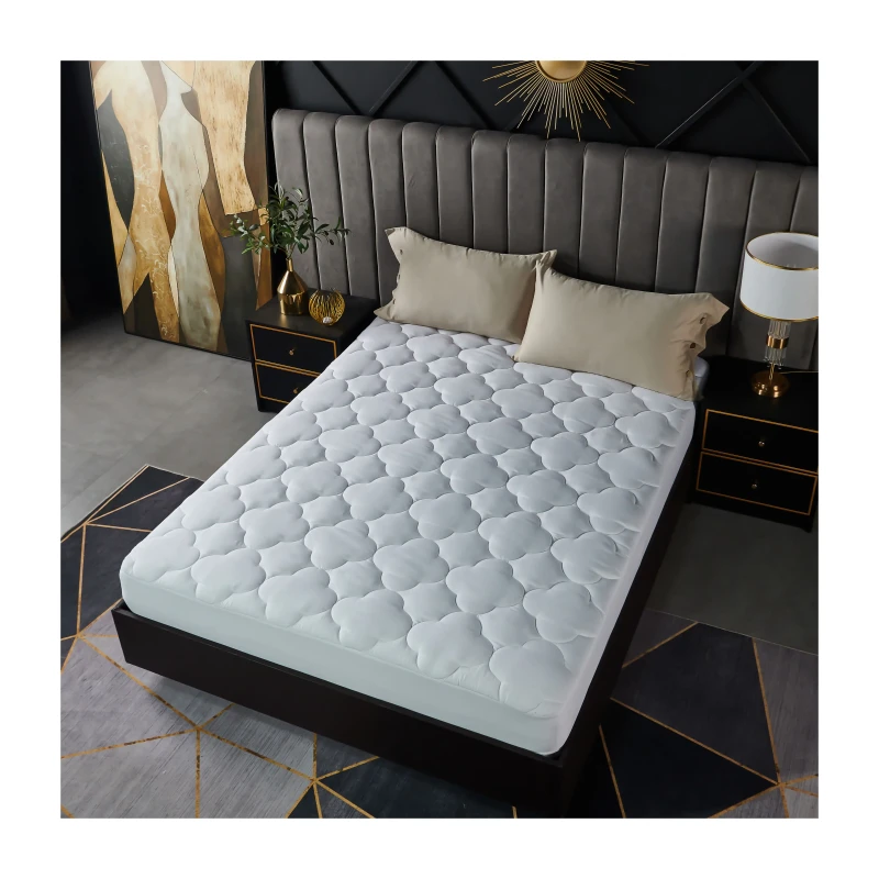 Premium-100-Waterproof-Anti-Bacteria-Air-permeable-Mattress-Protector-Cover-Plain-Style-for-Home-Hospital-Use-Bed-Mat