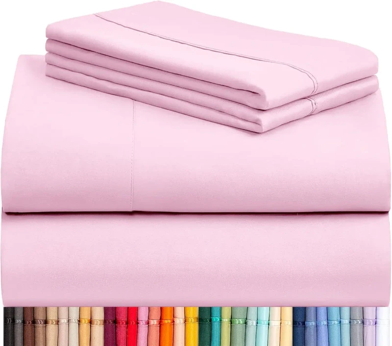 Premium-4-PC-Linen-Sheet-Set-Wrinkle-Free-Deep-Pocket-Microfiber-Bed-Sheet-Set