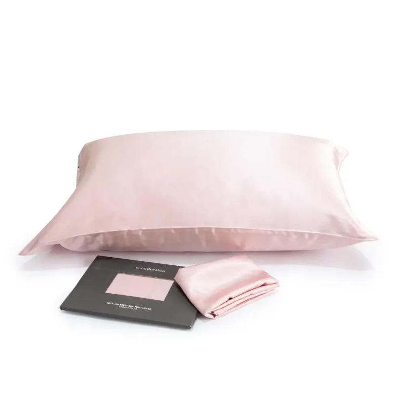Premium-Bedding-19mm-Zipper-Silk-Travel-Microfiber-Pillowcase