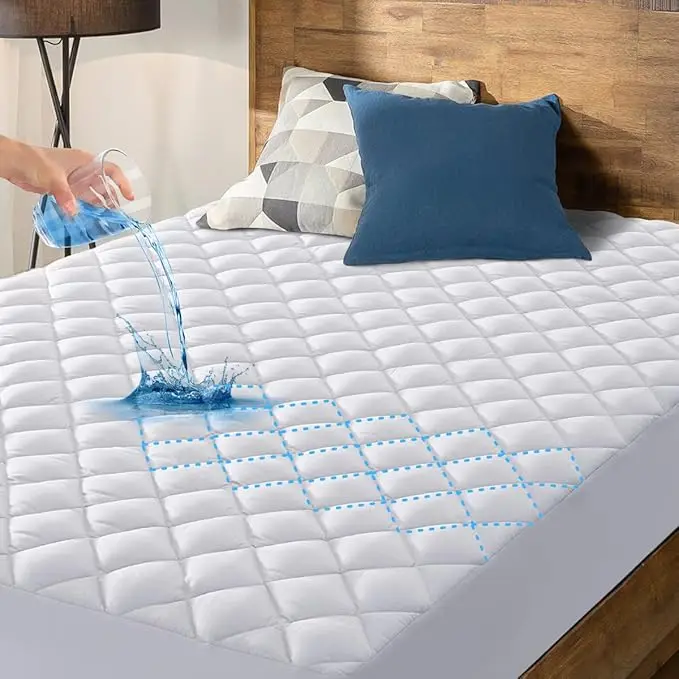 Premium-Cotton-Waterproof-Bed-Mattress-Protector-Cover-Custom-Breathable-Bug-Proof-Anti-Mite-Pack-of-4-Fitted-Bed-Sheets