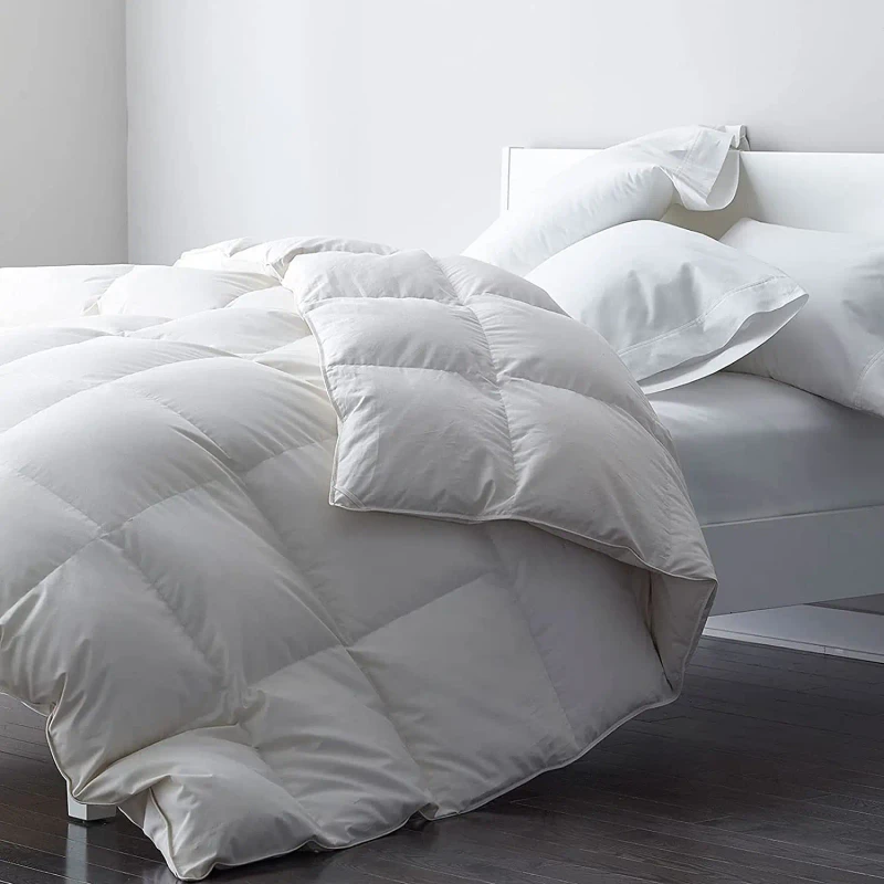Premium-Duck-Feather-Down-Comforter-100-Cotton-Warm-Breathable-Quilt-Core-All-Season