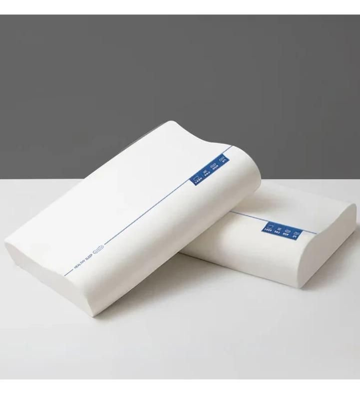 Premium-Modern-Contour-Memory-Foam-Pillow-Ice-Silk-Cover-Neck-Support-Ergonomic-Design-Healthy-Sleep-Home-Bedroom-Use