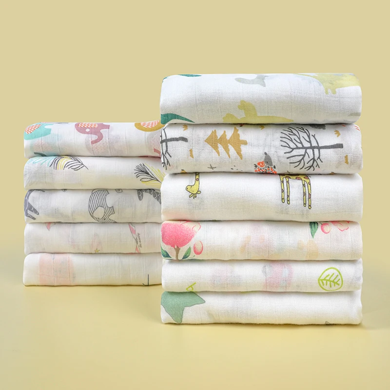 Premium-Muslin-Swaddle-Blanket-Baby-Sleeping-Wrap-for-Baby-Kids-Bedding-Custom-Pattern-Newborn-Baby-Wrap-Swaddle-Blanket