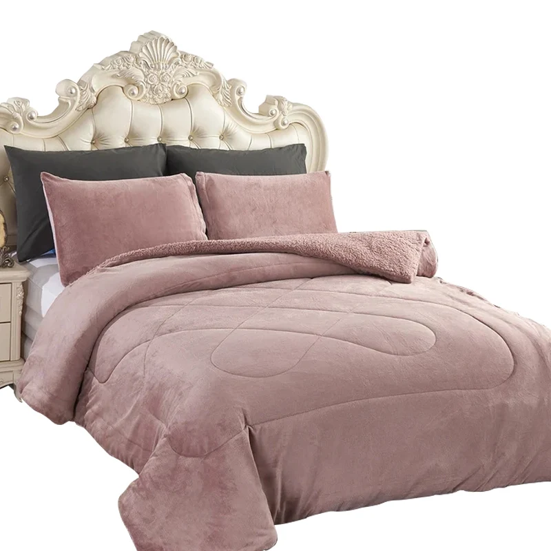 Premium-Quality-Microfiber-Reversible-3-Piece-Winter-Bedding-Set-Comforter