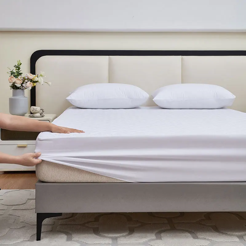 Premium-Quality-Overnight-Comfort-Soft-Comfortable-Bedding-Elastic-Breathable-Waterproof-Fitted-Quilted-Flat-Sheet