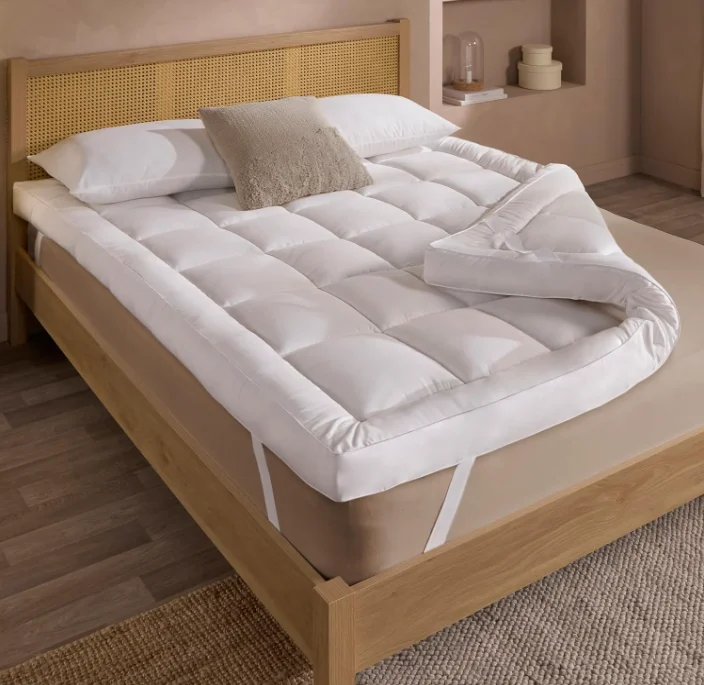 Premium-Quilted-Mattress-Topper-Extra-Thick-10cm-Microfiber-Topper-with-Elasticated-Corner-Straps-for-Double-Bed