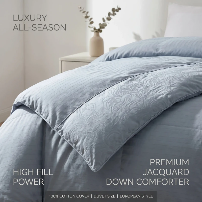 Premium-White-Goose-Down-Comforter-Luxury-Hotel-Collection-Baffle-Box-Winter-Warm-Duvet-with-High-density-Silent-Shell