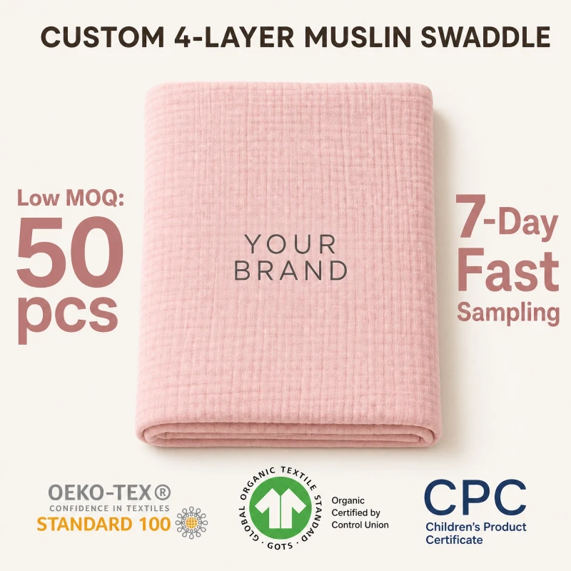 Price-in-Stock-Custom-Newborn-Organic-100-Cotton-Baby-Quilt-4-Layers-Muslin-Blanket-for-Kids-Bedding