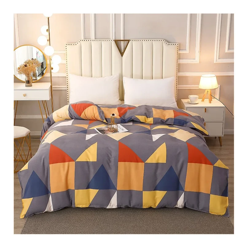 Printed-3-Pcs-Duvet-Cover-Pillowcases-Hotel-Home-100-Cotton-Bedding-Set