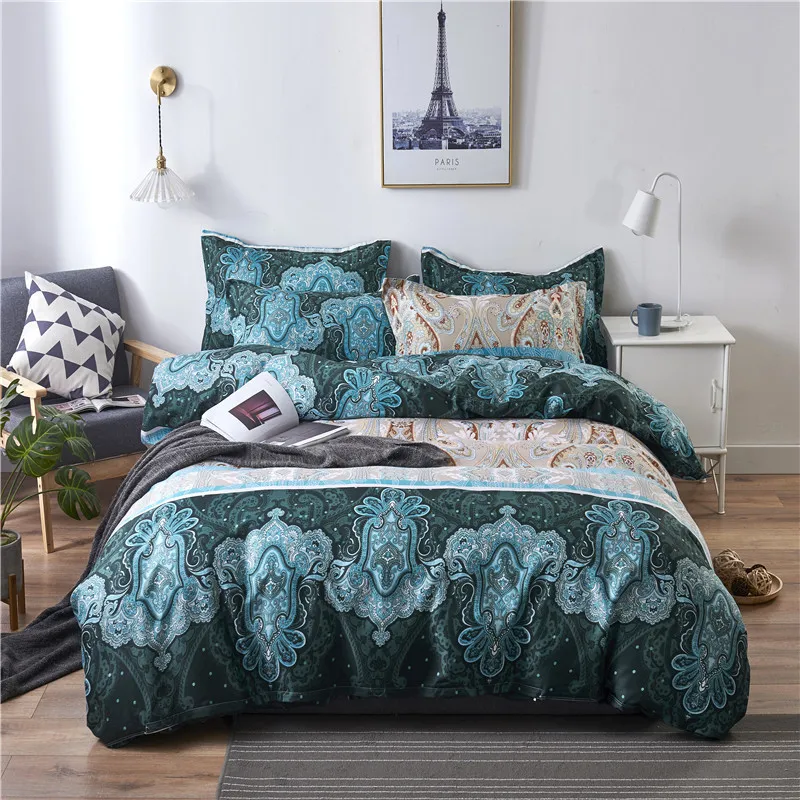 Printed-Bedspreads-Bedding-Quilts-100-Polyester-Coverlets-for-All-Season