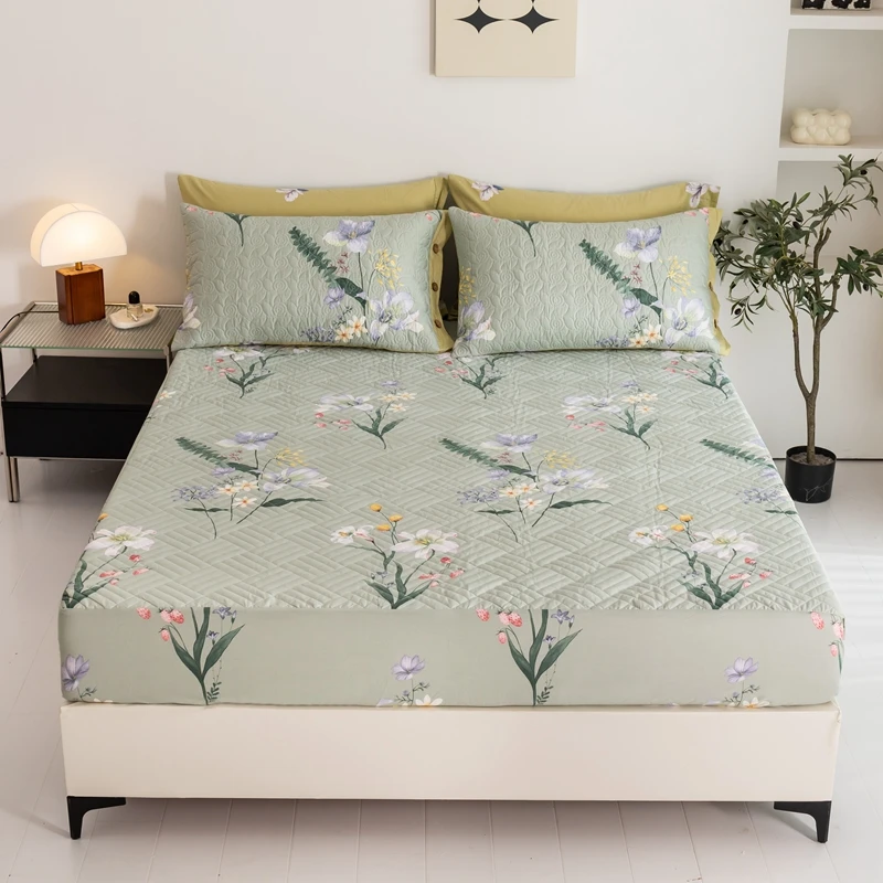 Printed-Fitted-Sheets-Quilted-Mattress-Cover