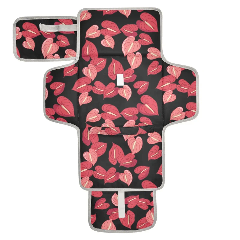 Product-Custom-Hawaiian-Halo-Waterproof-Compact-Diaper-Changing-Mat-Baby-Portable-Changing-Pad-Bag-For-Travel