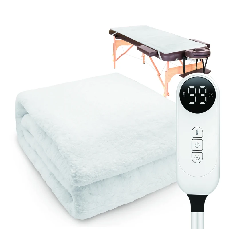 Professional-Electric-Heated-Blanket-with-9-Heat-Settings-Overheat-Protection-SPA-Massage-Table-Warmer-Timer-for-Household-Use