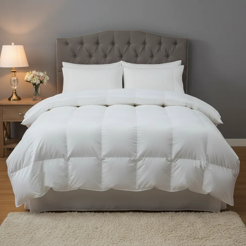 Professional-Supply-OEM-Customized-White-Designers-king-Size-Bedding-Comforter-Sets-Luxury-Fluffy-Comforter