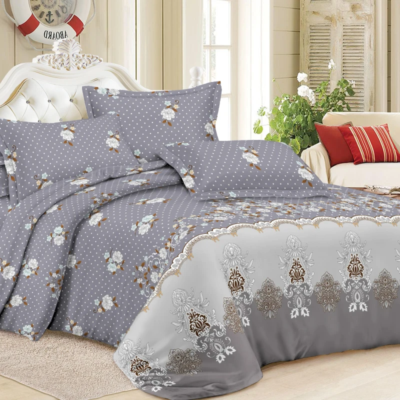 Proper-Price-Queen-Various-Style-100-Polyester-4-Piece-Printing-Bedding-Set