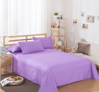 Pure-Color-Polyester-Cotton-White-Bed-Sheet-One-Piece-Hotel-Home-Use-Ground-Wool-Pure-Color-Quilt-Sheet-Bedding