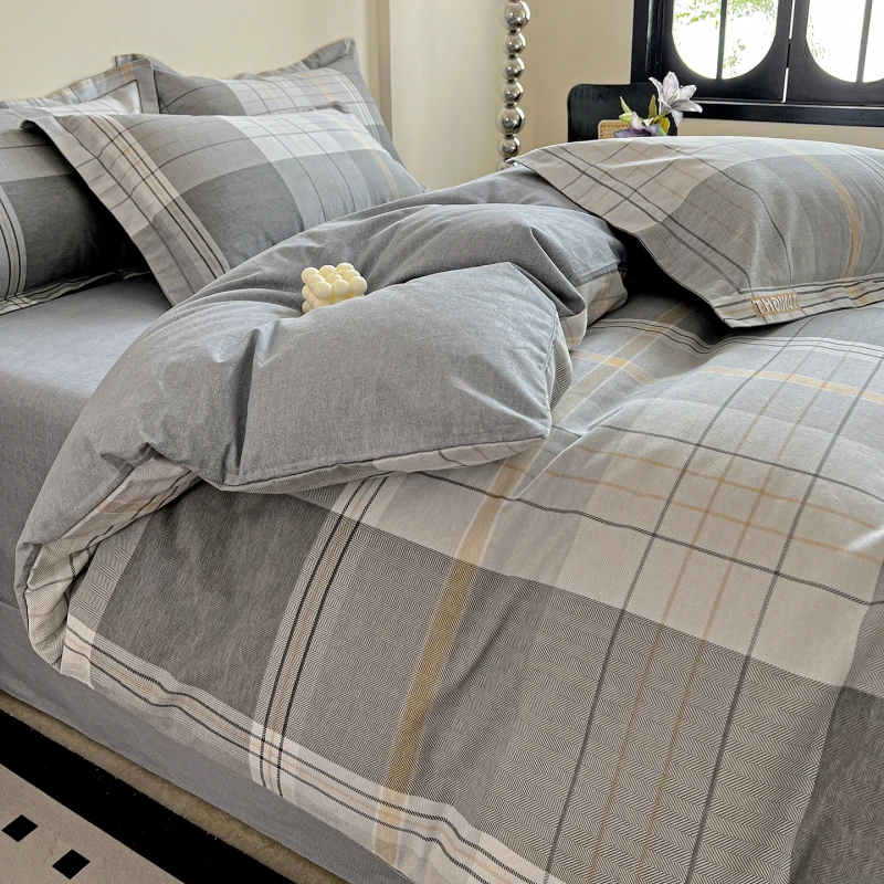 Pure-Cotton-Bedding-Bed-Sheets-Pillowcases-Duvet-Cover-Sets