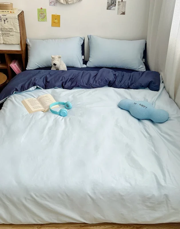 Pure-Cotton-Bedding-Set-3-Piece-Cartoon-Woven-Comfort-Quilt-Duvet-Cover-Pillow-Case-Flat-Sheet-Fitted-Sheet