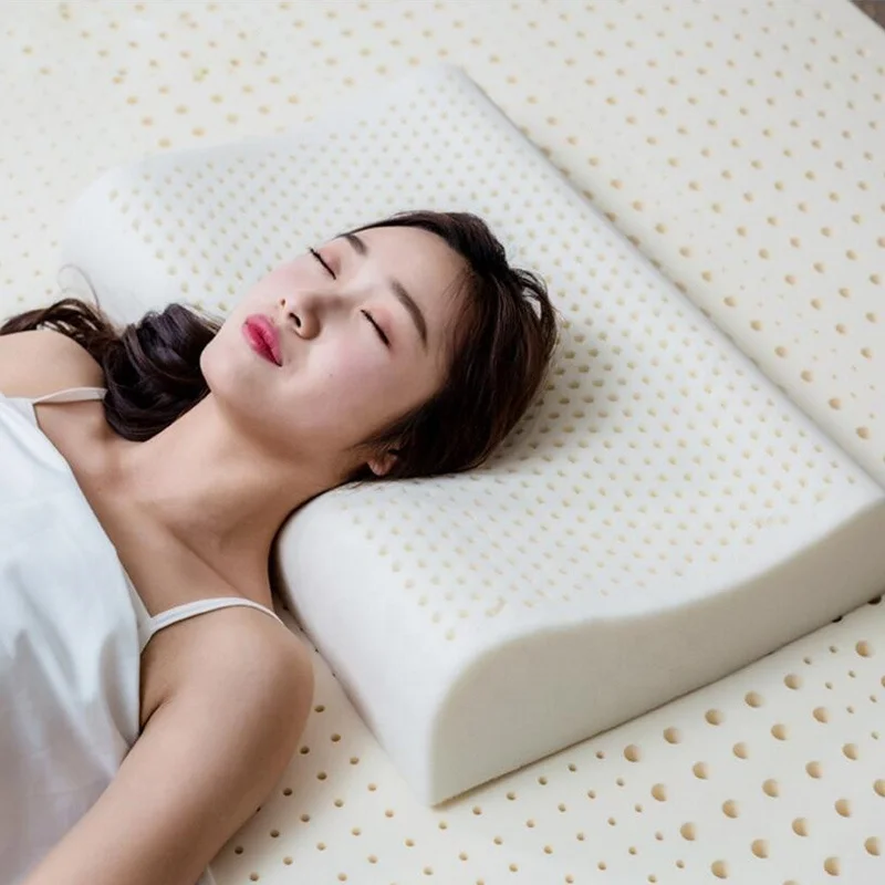 Pure-Natural-Latex-Ergonomic-Memory-Remedial-Neck-Sleep-Pillow-Protect-Vertebrae-Health-Care-Orthopedic-Bedding-Cervical-Pillow
