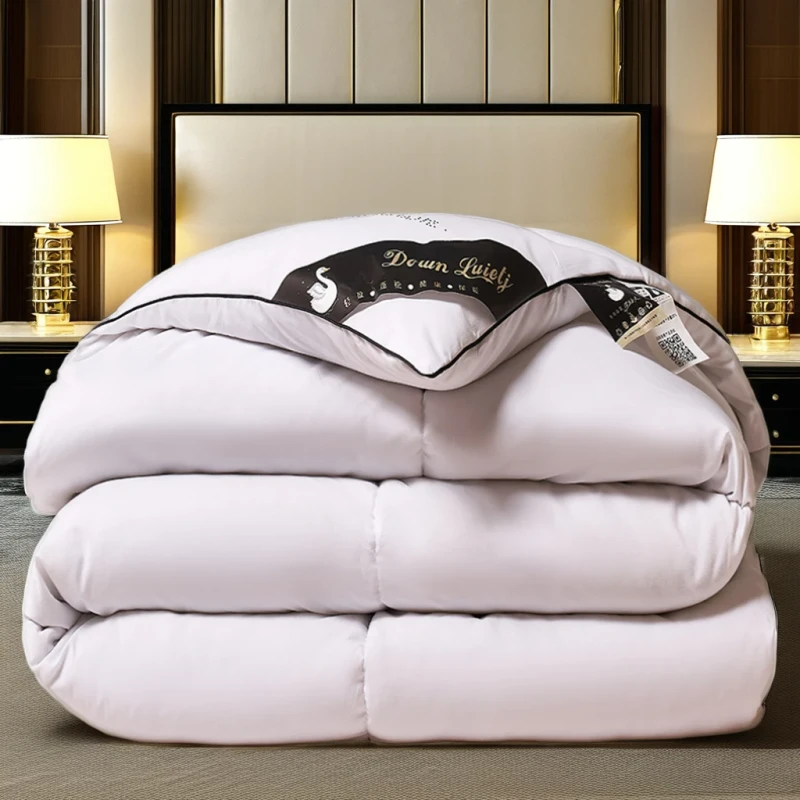 QUANZHEN-100-White-Microfiber-Polyester-Premium-Quality-Single-Coverlet-Duvet-Comforter-Quilts-down-Comforters
