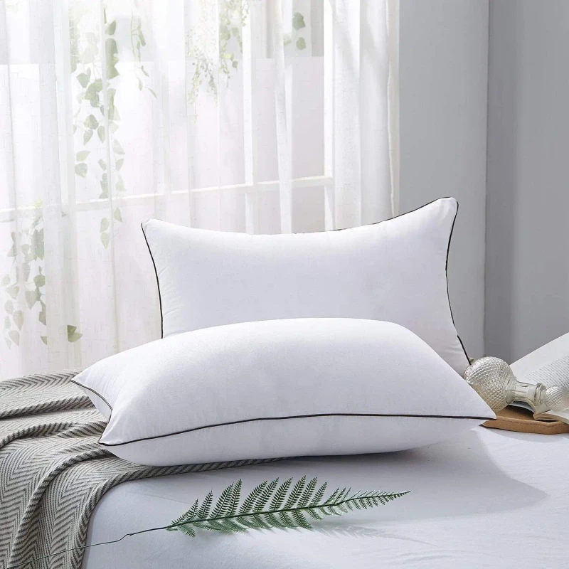 Queen-Size-Modern-Hotel-Collection-Bed-Pillow-Soft-Supportive-Alternative-Filling-for-Side-Back-Sleepers-Designed-for-Neck