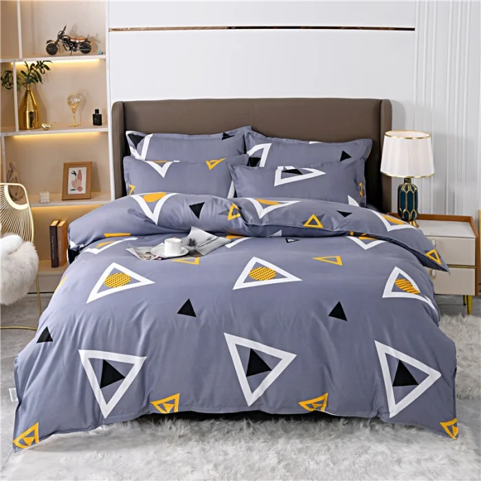 Queen-Size-Modern-Printed-Comforter-Bedding-Set-4-Pcs-Elegant-Bed-Sheets