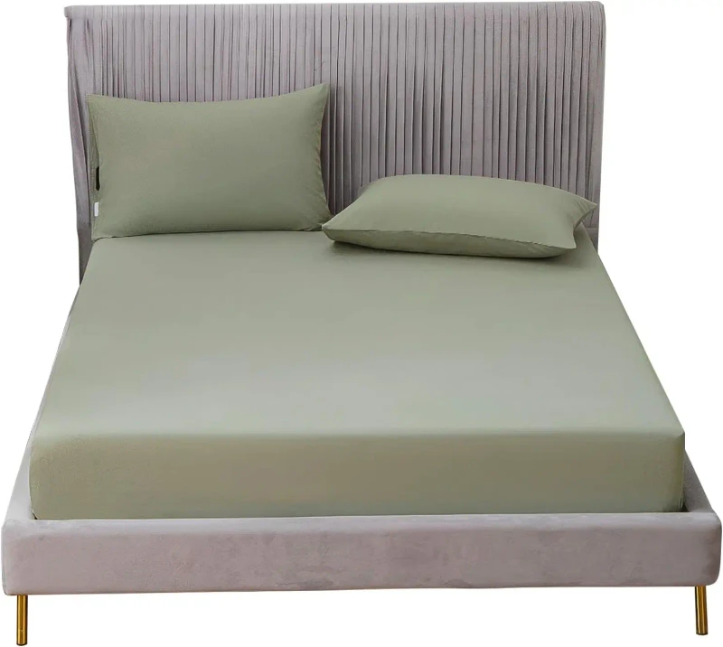 Queen-Size-Organic-Grounding-Sheet-60x80-Pure-Silver-Fiber-Cotton-Earth-Connected-Bedding-60x80-Woven-Grounding-Cord-Bed-Fitted