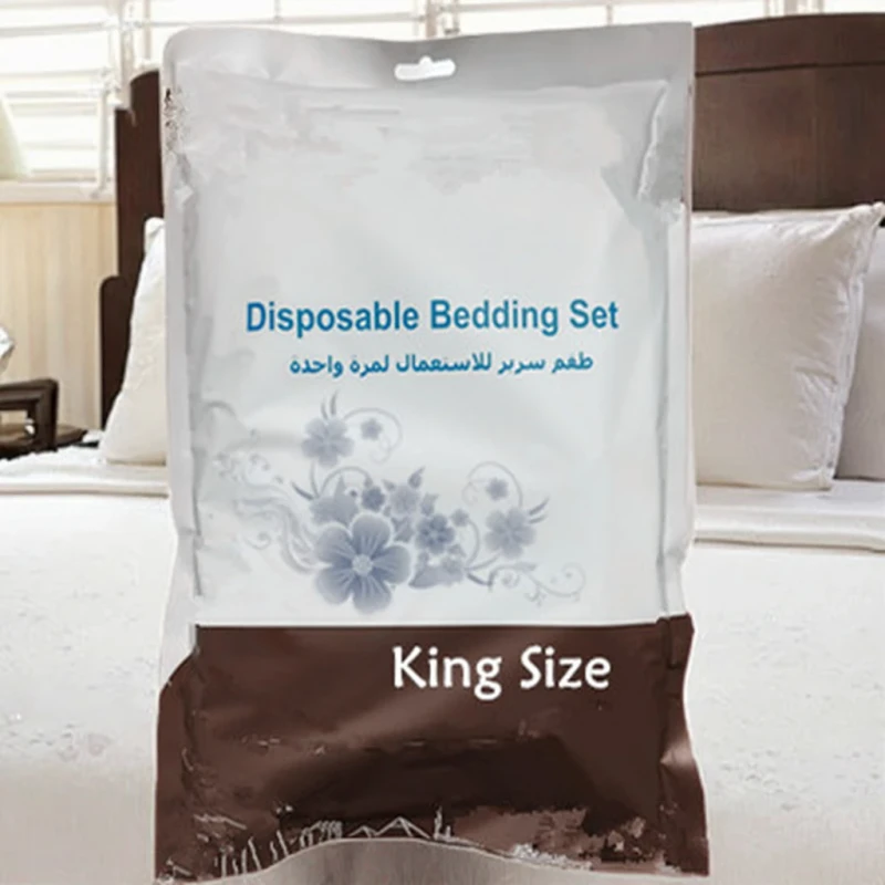 Queen-Sized-Fitted-Disposable-Travel-Sheet-with-Waterproof-Quilt-Cover-Pillowcase-Bed-Sheet-for-Business-or-Travel-Use