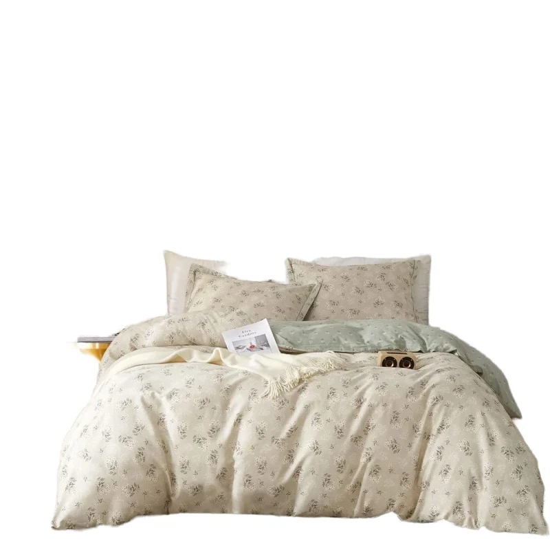 Quilt-Cover-Duvet-Covers-American-Style-Floral-Printed-100-Cotton-200TC-All-Season-Customizable-Grade-a-Knitted