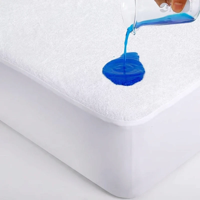 Quilted-70-Bamboo-30-Cotton-Cover-Breathable-Bamboo-Cotton-Waterproof-Mattress-Pad