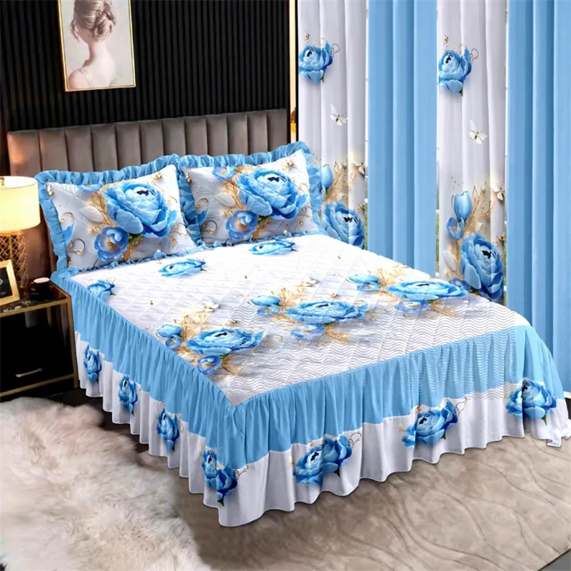 Quilted-Bed-Skirt-7-Pcs-Set-with-Curtains-Complete-Bedroom-Decor-Modern-Home-Textiles