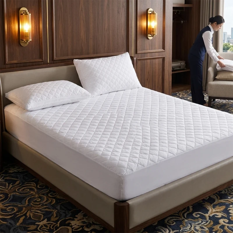 Quilted-Brushed-Breathable-Waterproof-Mattress-Protector-Cover-Hotel-Bed-Sheet-Protector-Urine-Barrier-for-Home-Use