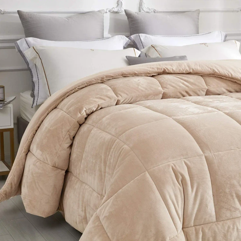 Quilted-Comforter-High-Quality-Hotel-All-Season-Plush-Microfiber-Polyester-Quilts