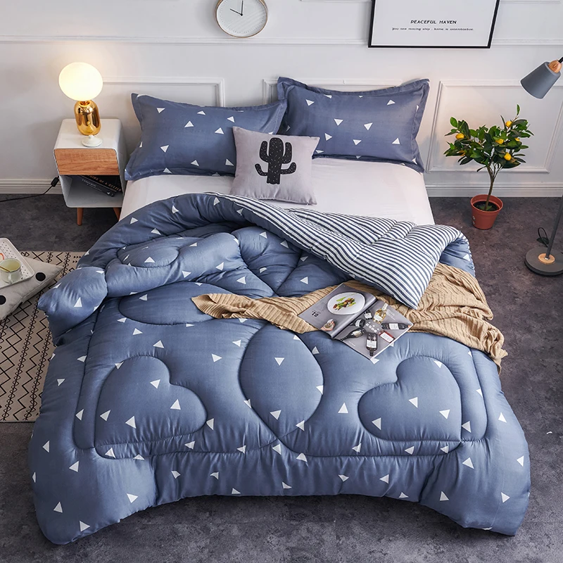 Quilted-Duvet-European-Style-Hotel-Home-All-Size-Soft-Thick-Winter-Bed-Quilt