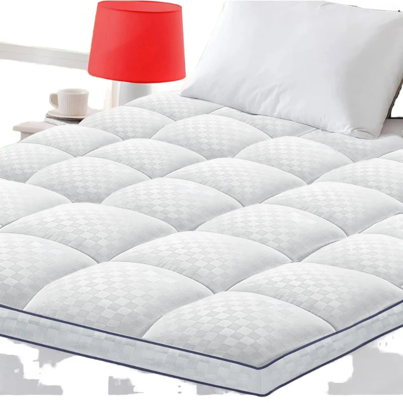 Quilted-Extra-Thick-Bed-Mattress-Topper-Super-Soft-Breathable-Down-Alternative-Fill-Pillow-Top-Bed-Mat-Cover
