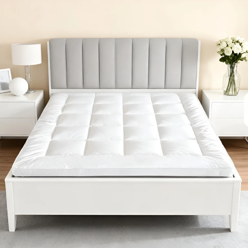Quilted-Extra-Thick-Mattress-Pad-10cm-Fluffy-Soft-Mattress-Topper-Queen-Size-for-Hotel-Home-Use