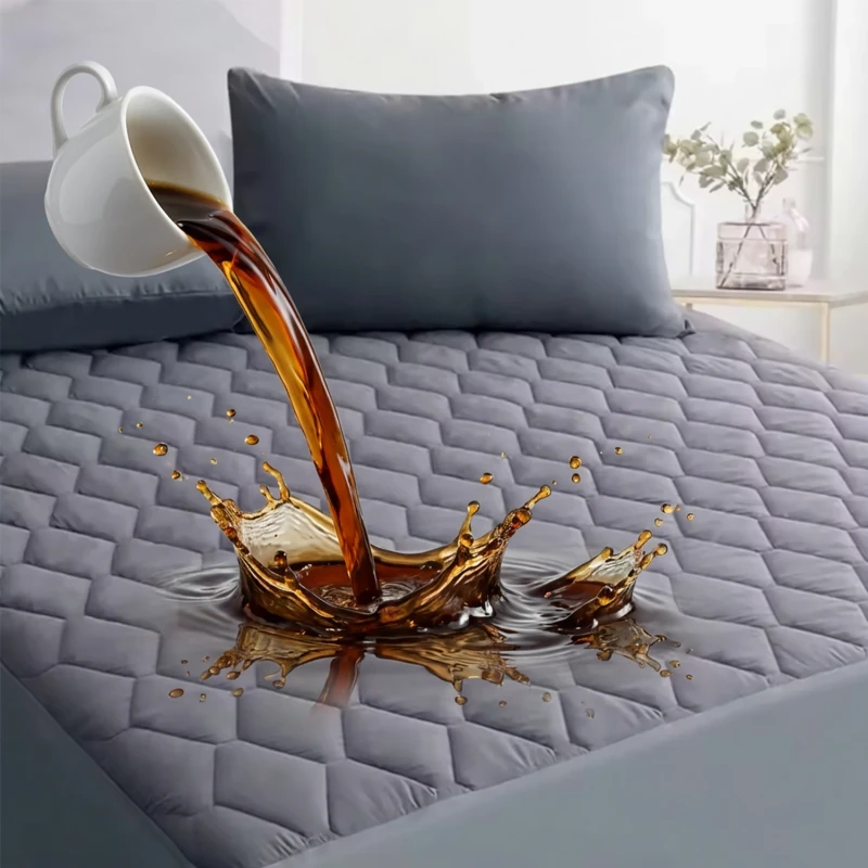 Quilted-Fitted-100-Waterproof-Mattress-Pad-Breathable-Mattress-Protector-Soft-Noiseless-Hotel-Beddings