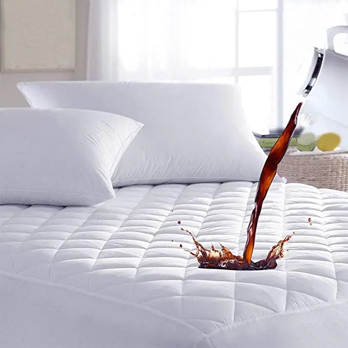 Quilted-Fitted-Mattress-Pad-Elastic-Fitted-Mattress-Protector-Mattress-Cover-up-to-18-Inches-Deep