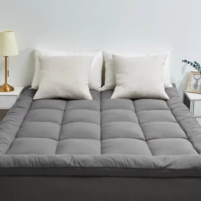 Quilted-Fitted-Mattress-Pad-Premium-Noiseless-Mattress-Cover-Breathable-Mattress-Topper-With-Deep-Pocket