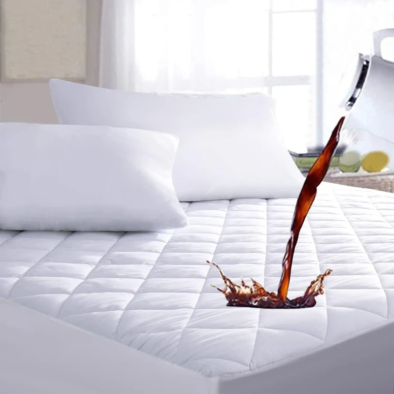Quilted-Fitted-Mattress-Pad-Waterproof-Breathable-Soft-Mattress-Protector-Deep-Pocket-Fitted-Style-Bed-Cover