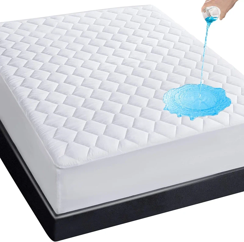 Quilted-Fitted-Waterproof-Mattress-Pad-Soft-Mattress-Protector-for-Bed-6-18-Inches-Deep-Pocket-Fitted-Mattress-Cover
