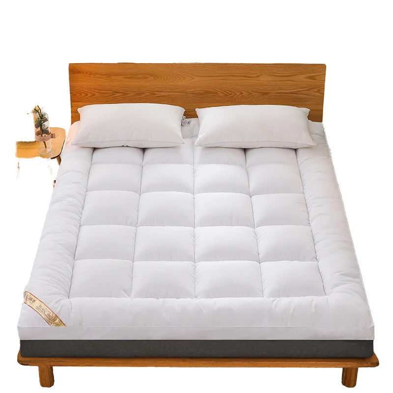 Quilted-King-Size-Bed-Mattress-Topper-Thickened-Soft-Sleep-Surface-Anti-Static-Feature-Polyester-Microfiber-PVC-Home-Fitting