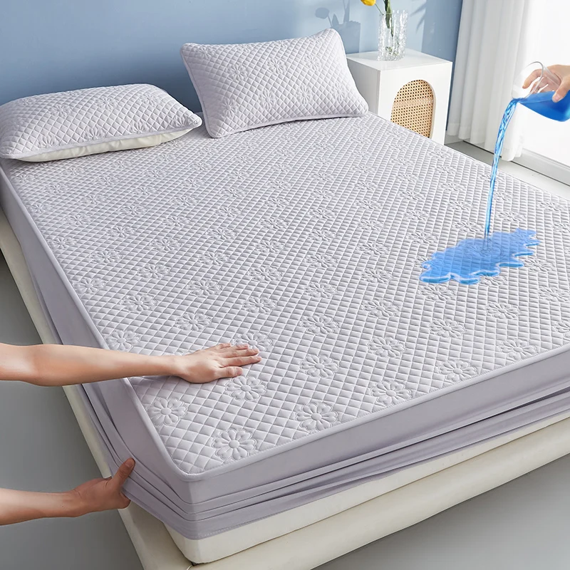Quilted-Mattress-Covers-Soft-Bed-Sheets-Water-Proof-Mattress-Protectors